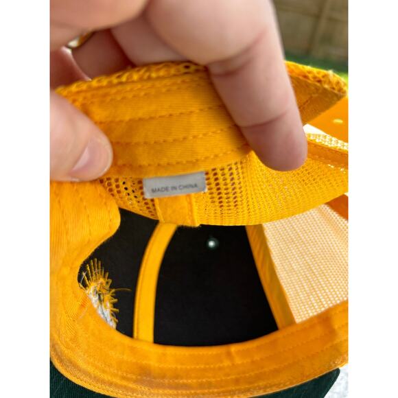 Funk Factory Hat Green Yellow Trucker Cap Snap Back Richardson 112 Adjustable - Picture 13 of 14